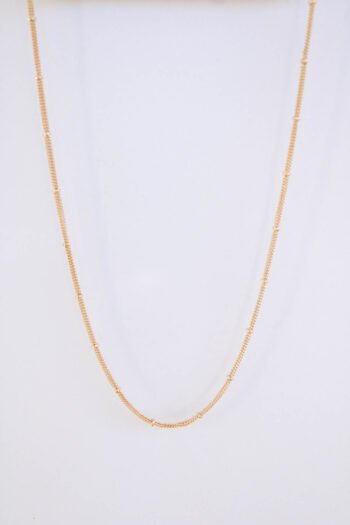 collar cadena triple con bolitas